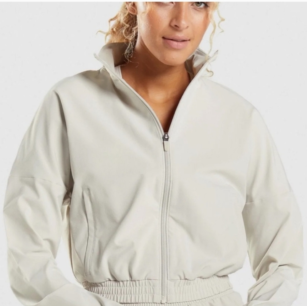 Gymshark Women's Cream Bomber Jacket